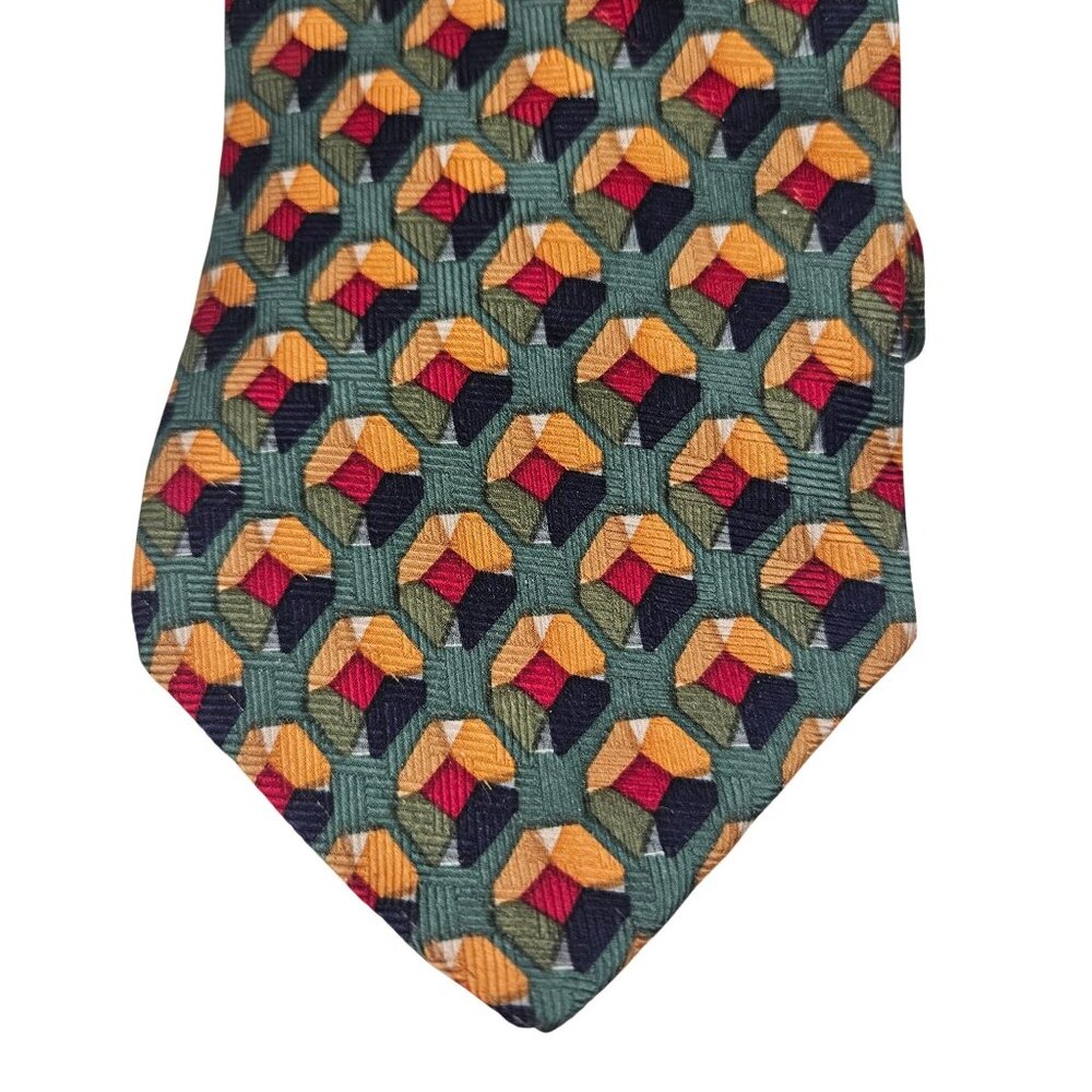 Frank Sinatra Mens Silk Tie Kaleidoscope Premier Collection Geometric Vintage - Picture 3 of 8